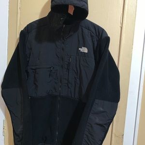 North face Denali jacket with hood sz XL black